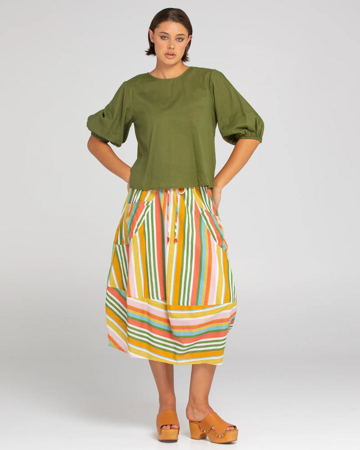 Guru Skirt- Ailana Stripe