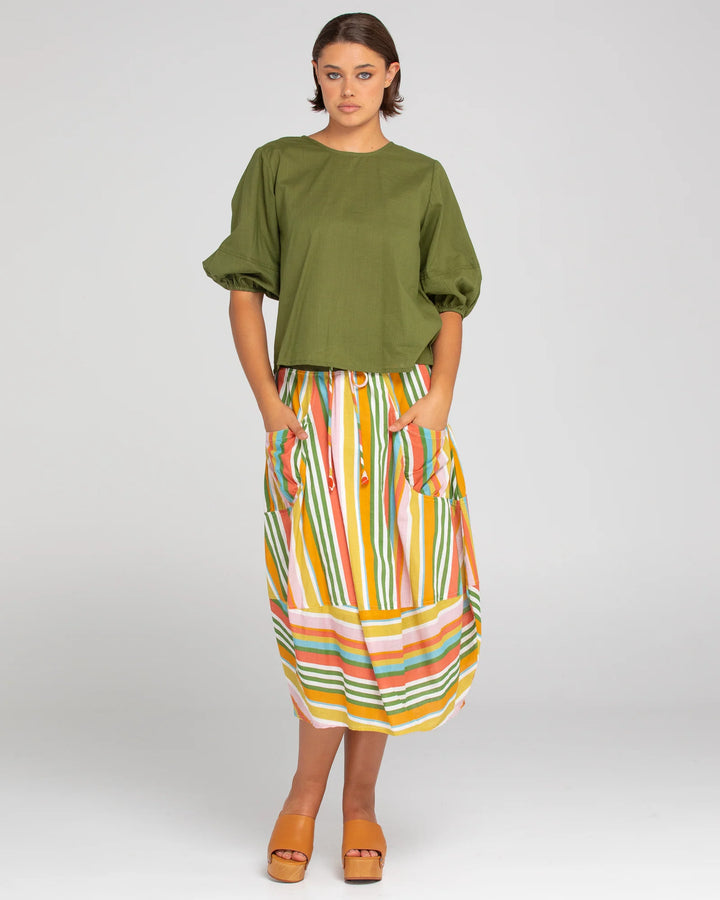 Guru Skirt- Ailana Stripe