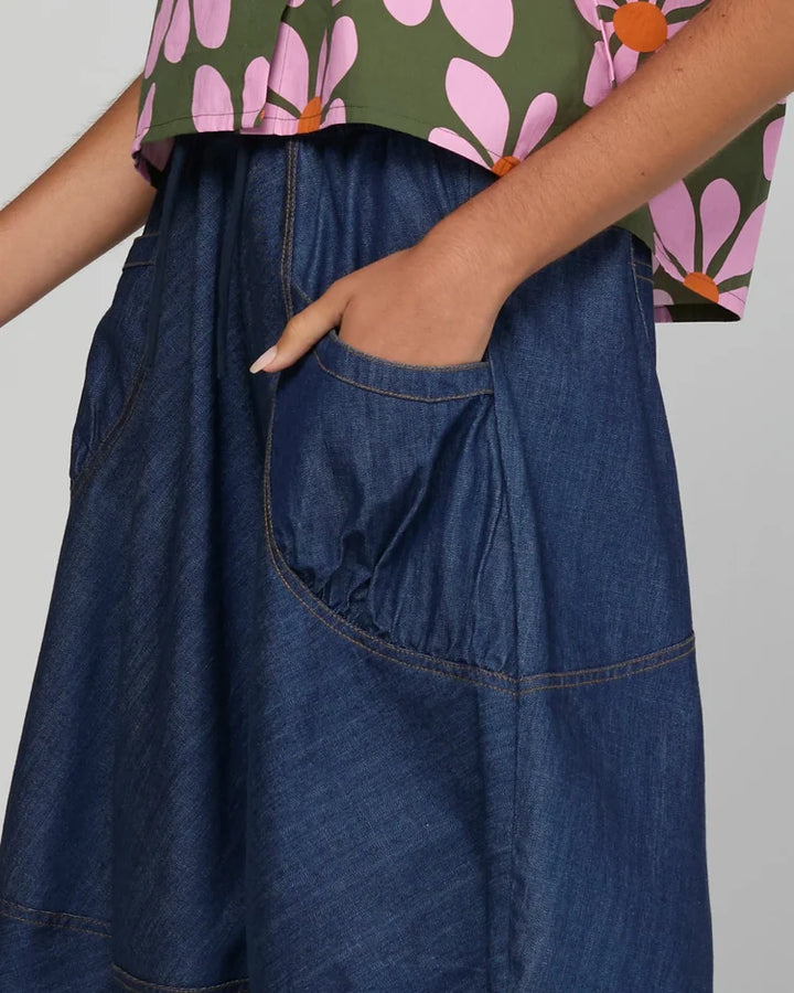 Guru Skirt- Dark Denim