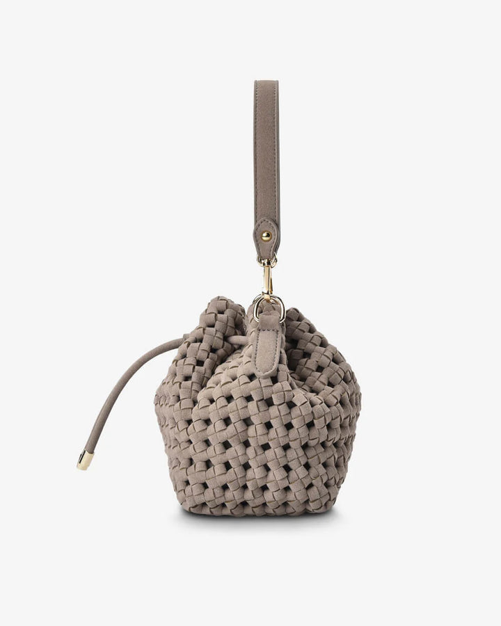 EK Box Weave Bucket Bag
