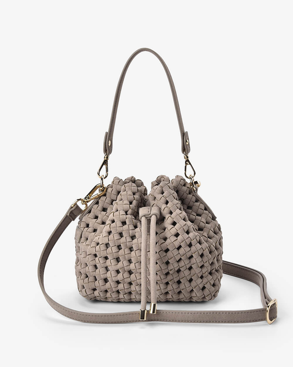 EK Box Weave Bucket Bag