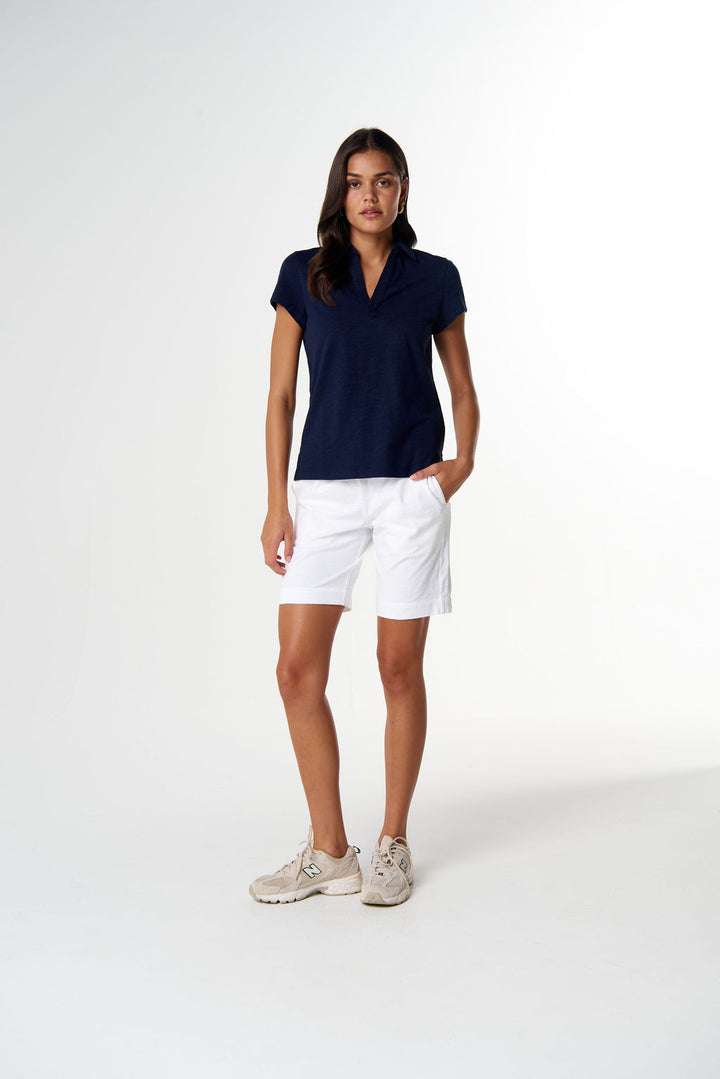 Collared Henley Tee