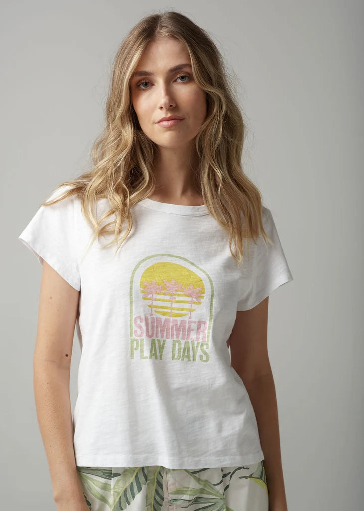 Cotton Summer Play Days Tee