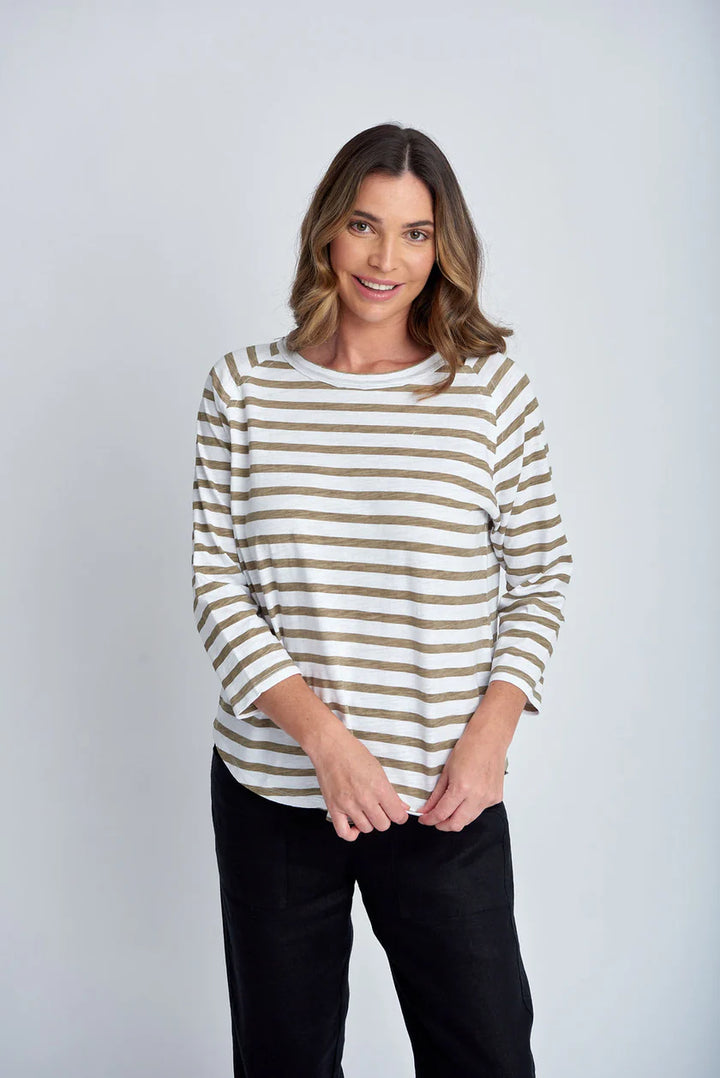 Stripe 3/4 Raglan T