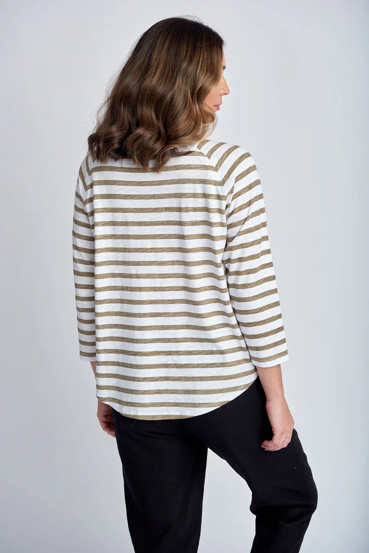 Stripe 3/4 Raglan T