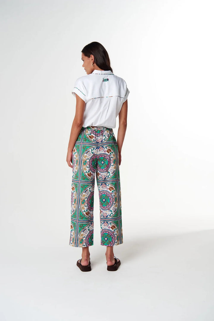 Straight Leg Cropped Pant
