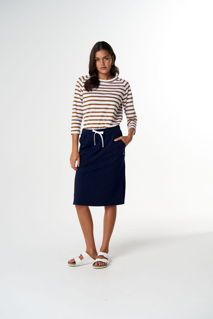 Folk Side Split Skirt