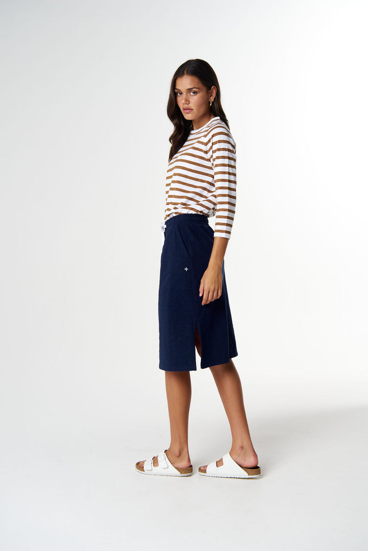 Folk Side Split Skirt
