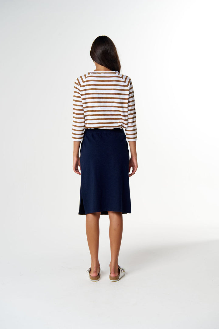 Folk Side Split Skirt