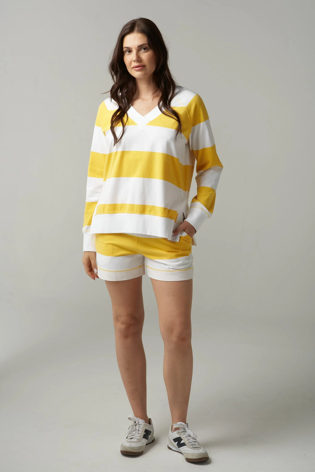 Rugby Club Cotton V Neck Sweater