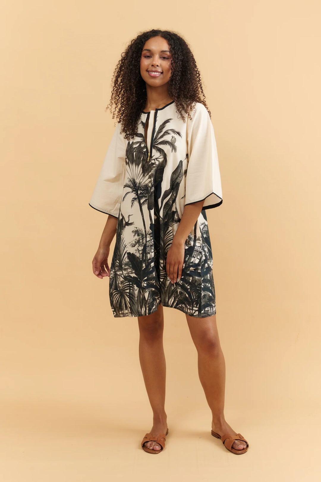 Sharon Dress- Cottage Palms