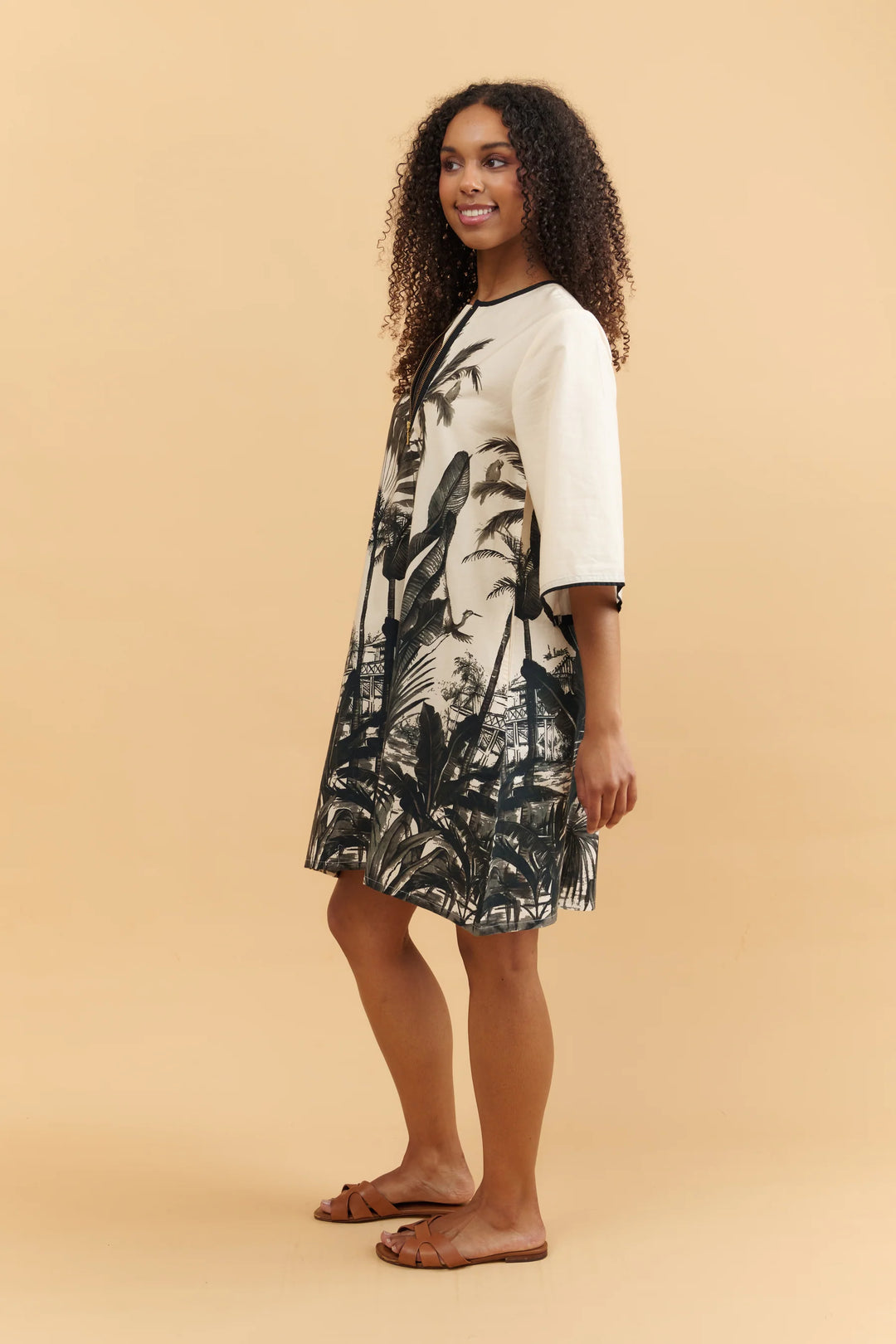 Sharon Dress- Cottage Palms