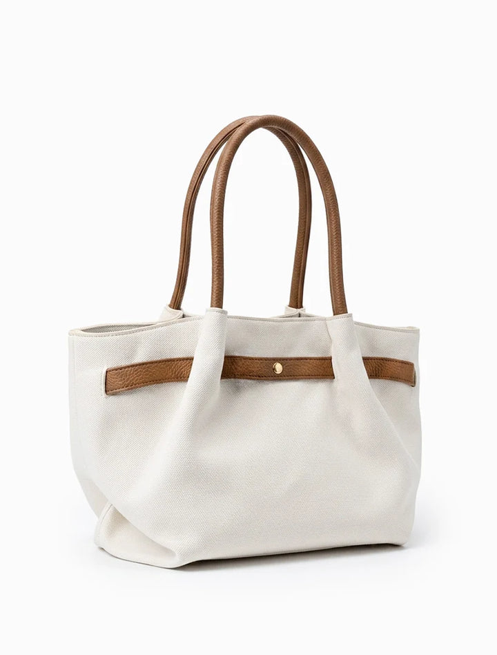 Chiswick Tote White Tan