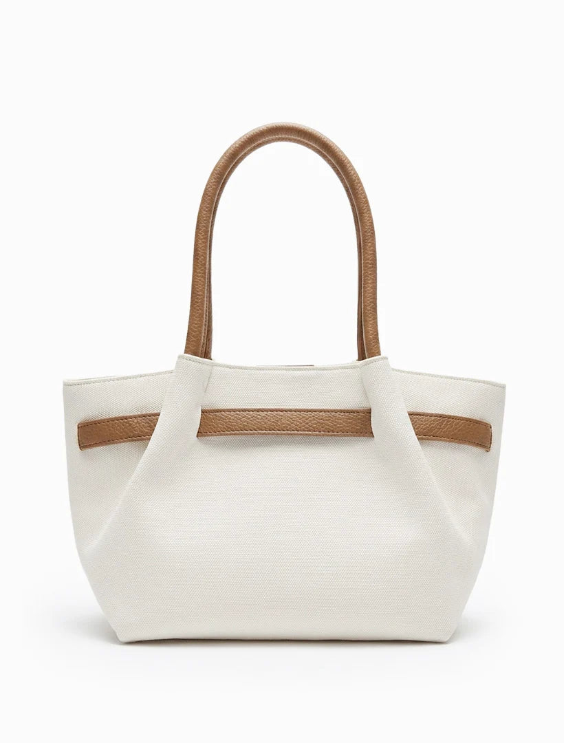 Chiswick Tote White Tan