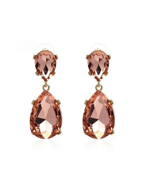 Classic Pear Rhinestone eaaring