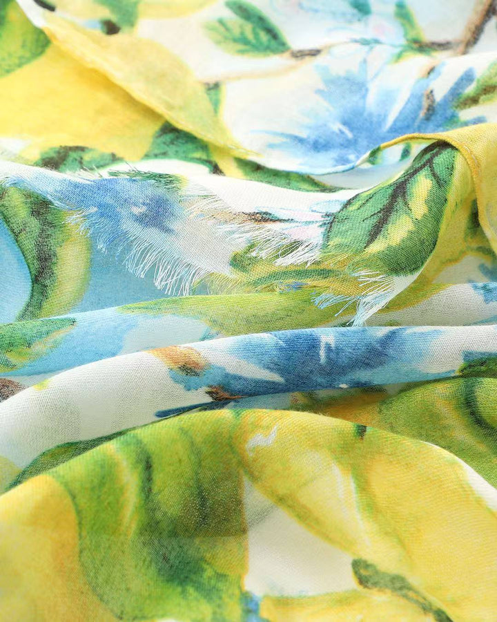 Iris Lemon Blossom Scarf