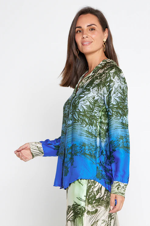 Satin Viscose print shirt