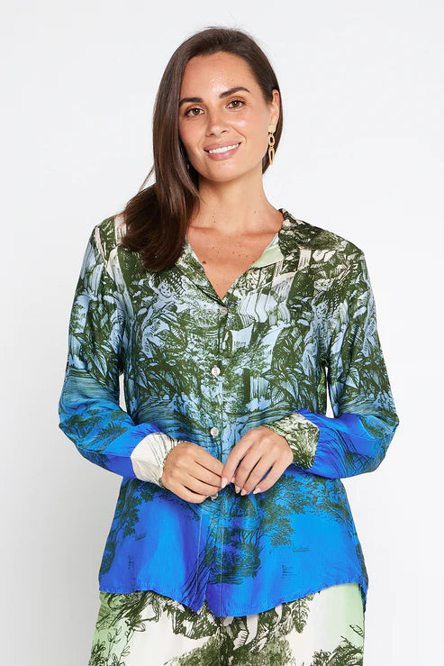 Satin Viscose print shirt