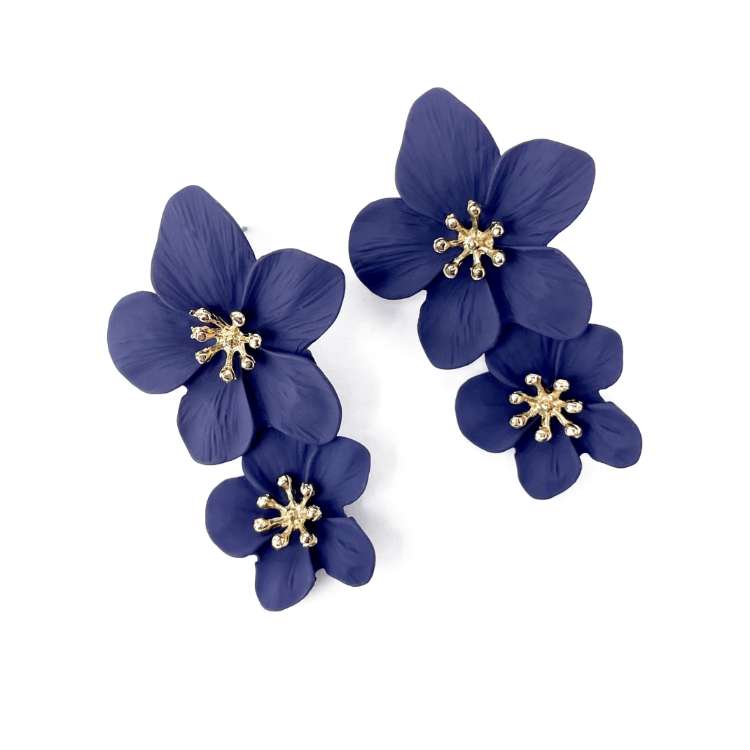 Double Bloom Statement Earrings