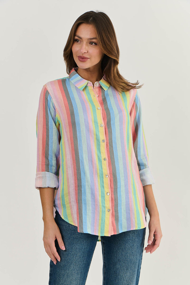 Rainbow Linen Shirt