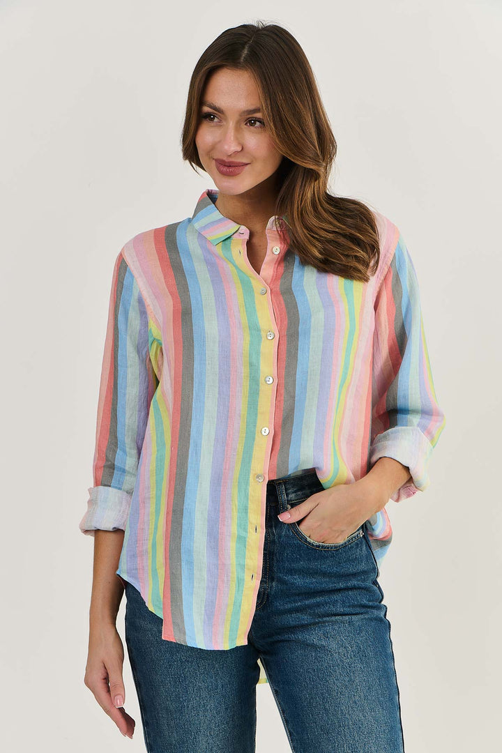 Rainbow Linen Shirt