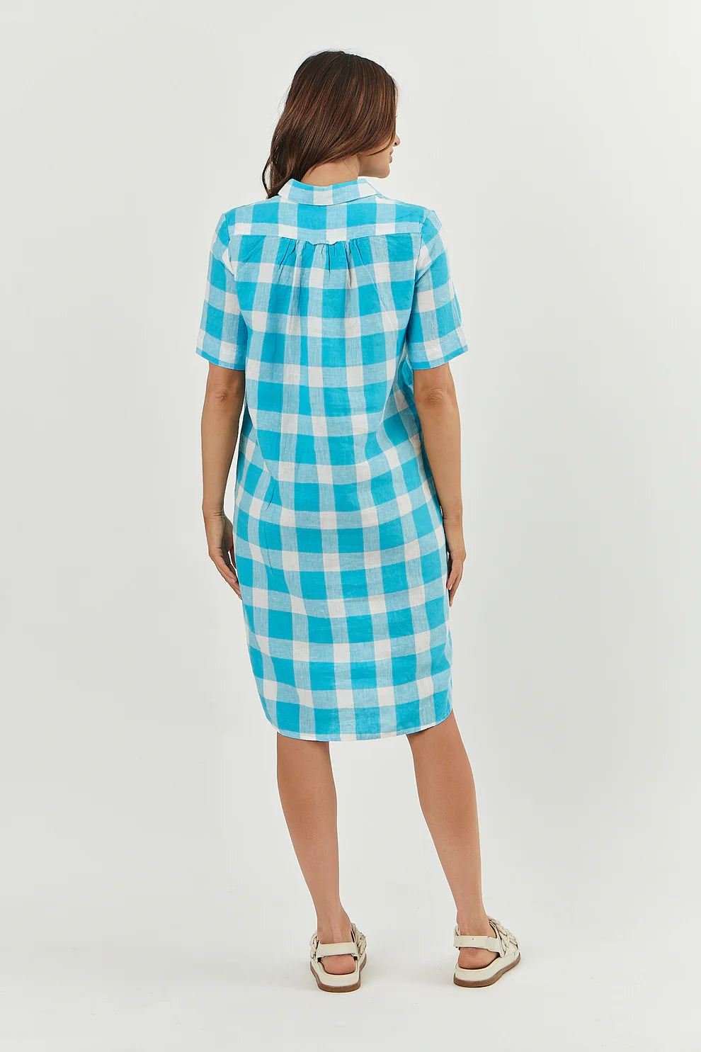 Madras Turquoise Dress