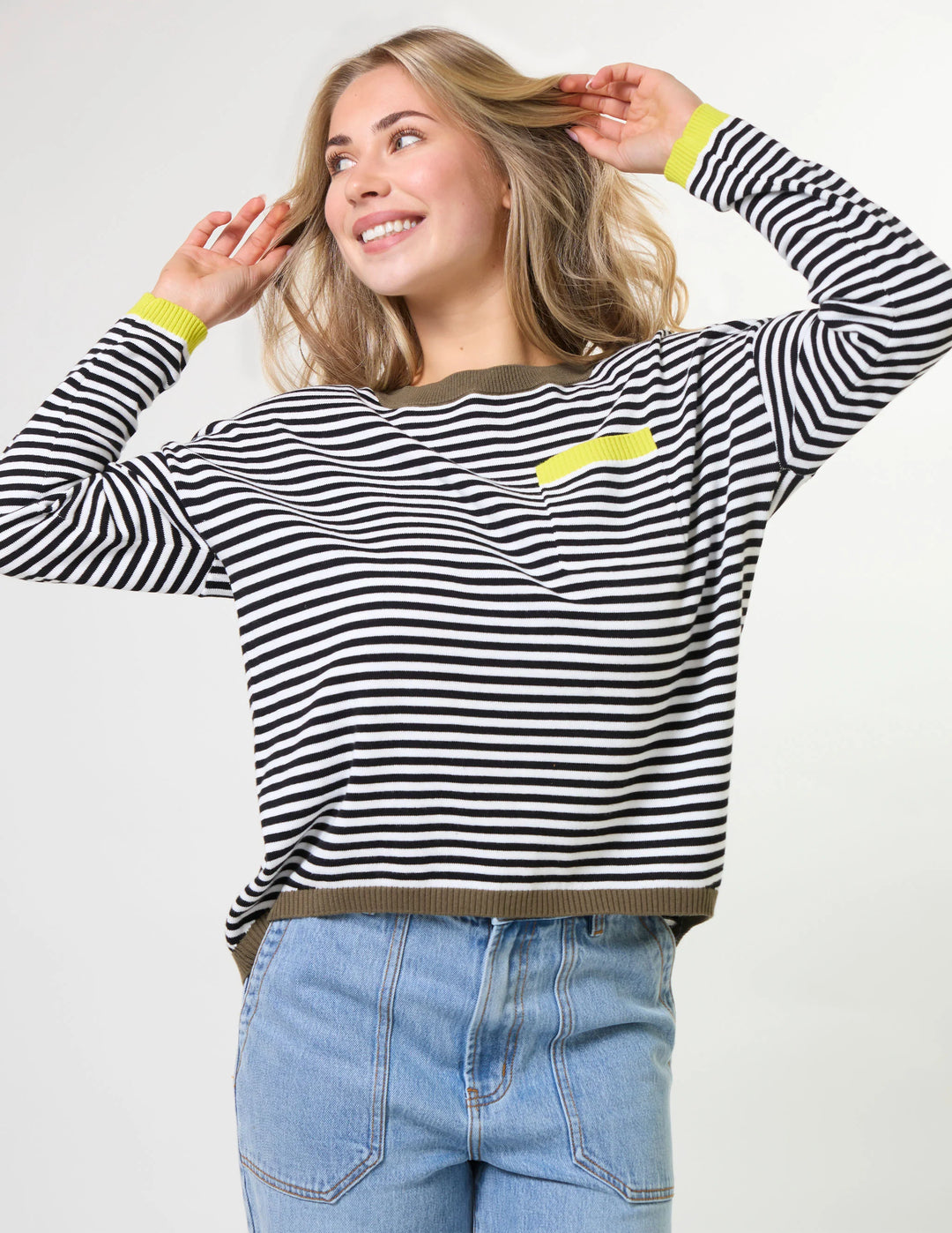 Street Pocket Jumper-Blk/Lime