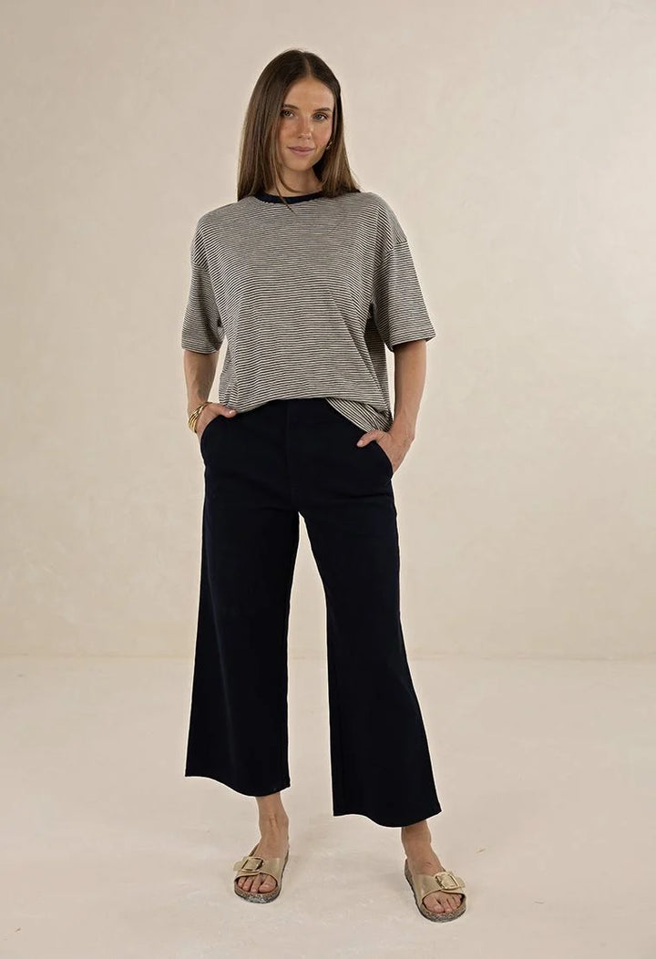 Margot Drill Pant- Navy