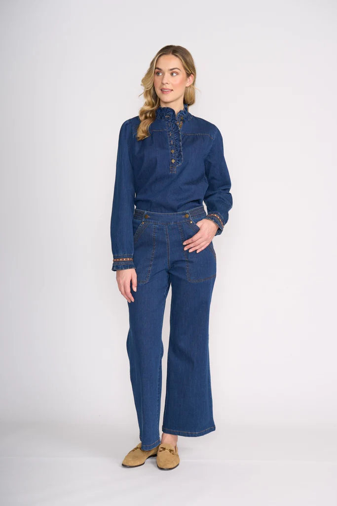 Frilling Shirt Indigo