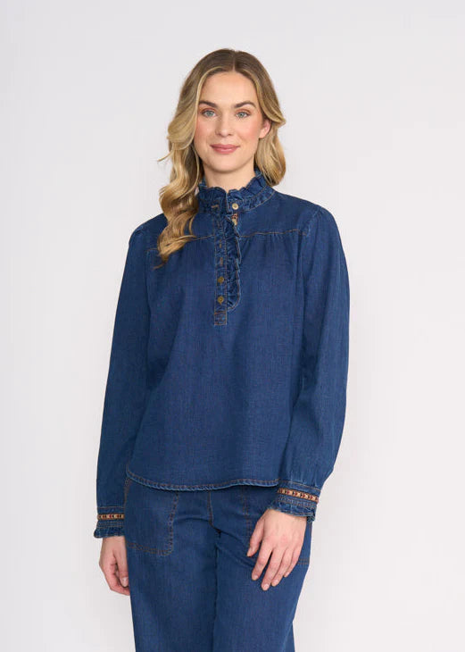 Frilling Shirt Indigo