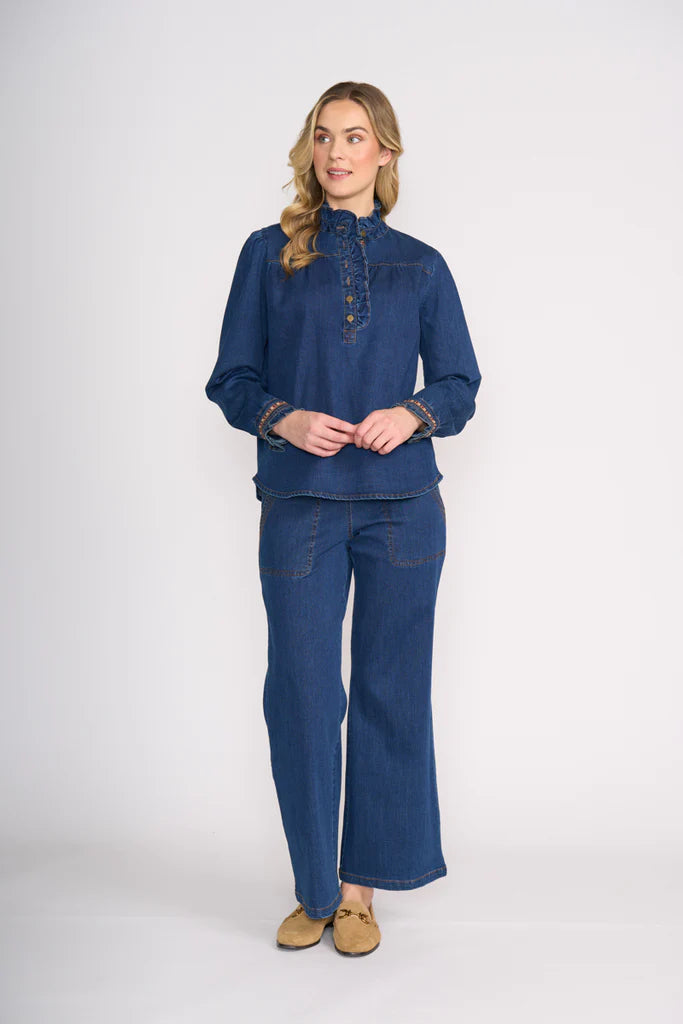 Frilling Shirt Indigo