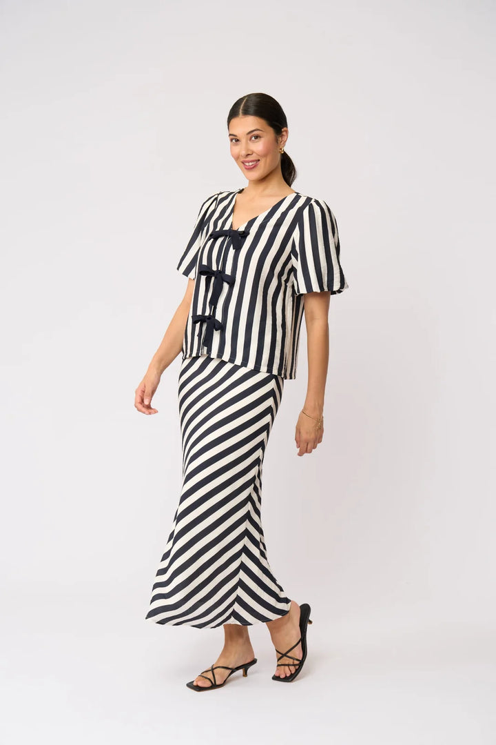 Stripe Right Skirt