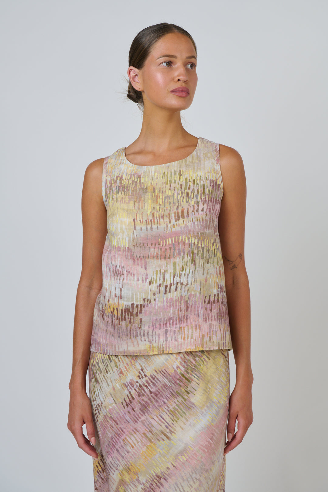 Jardin S/L Linen Top