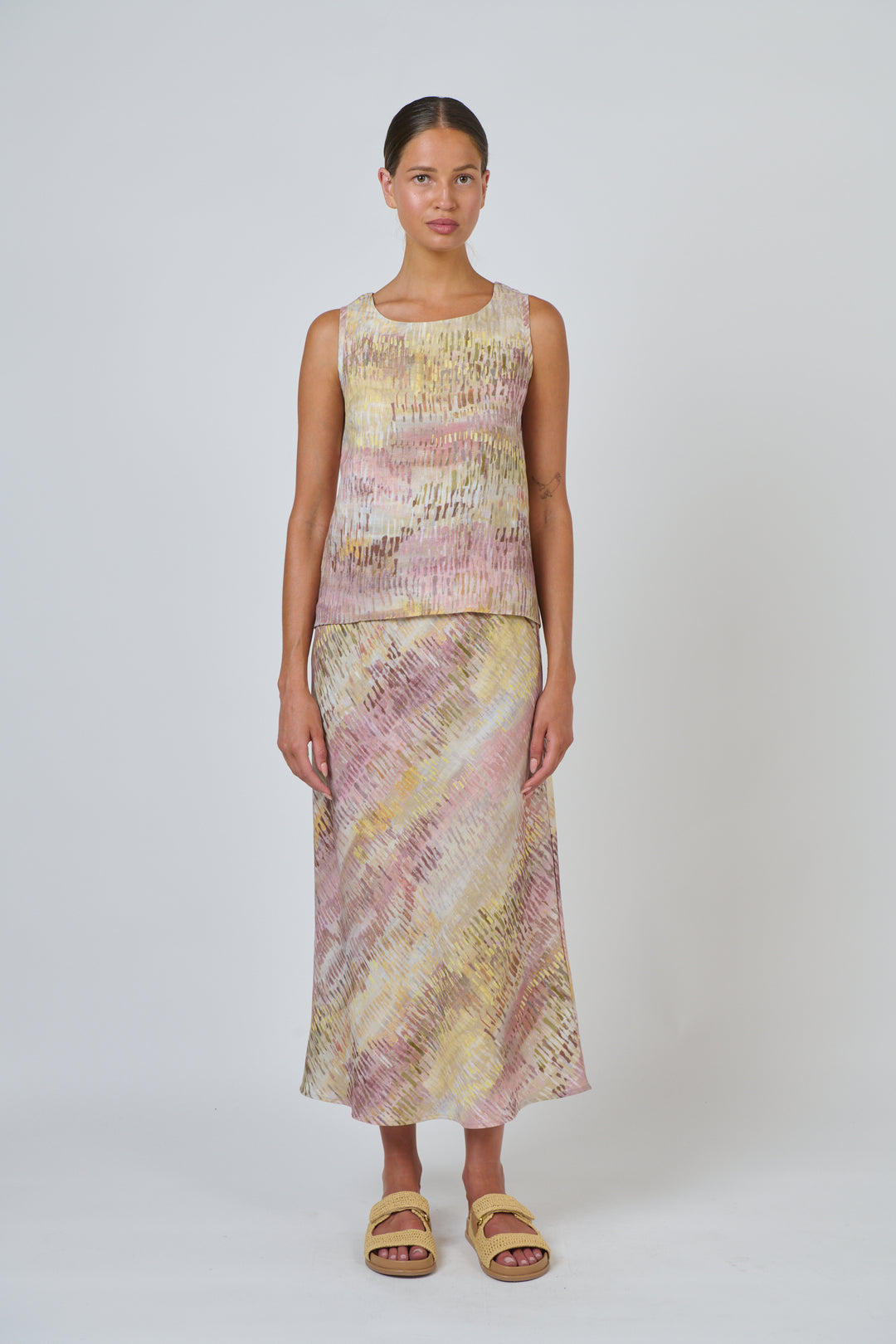 Jardin S/L Linen Top
