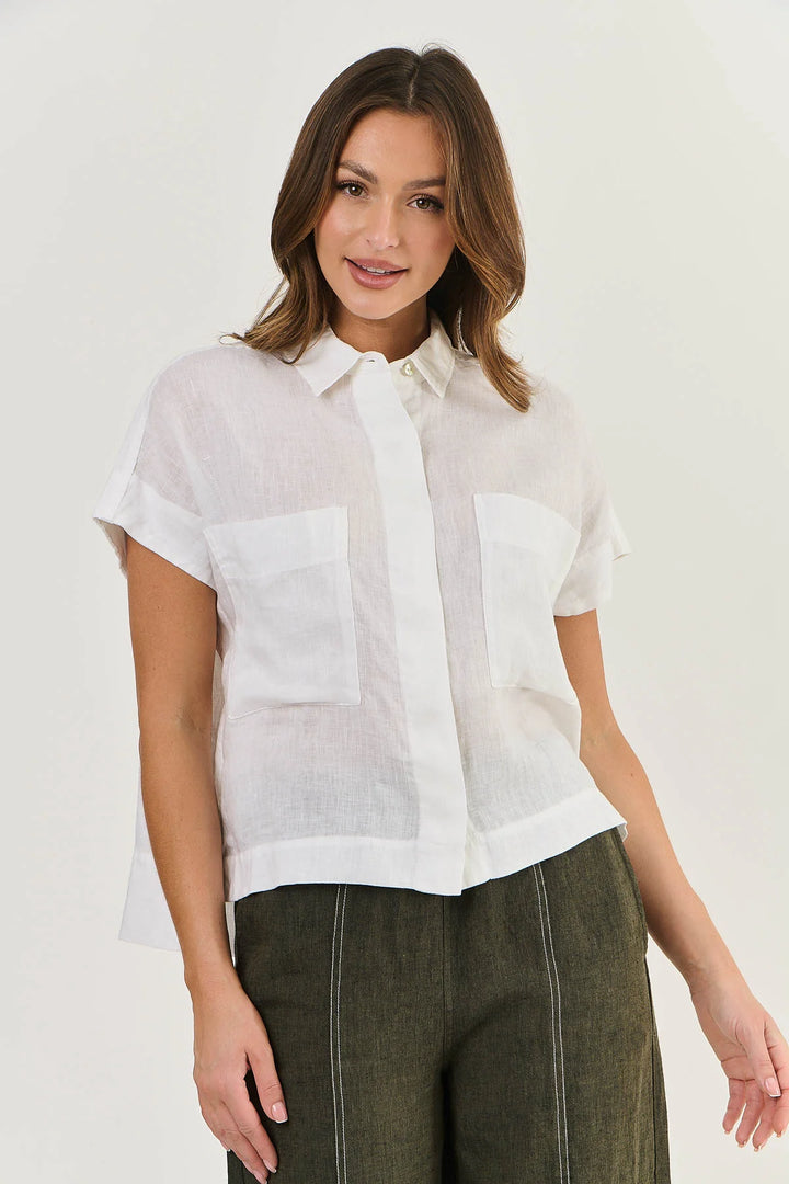 White Linen Shirt Naturals