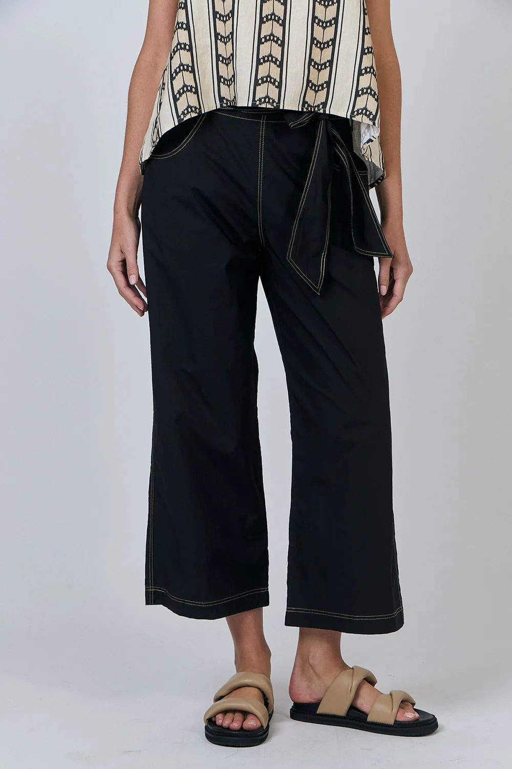 Poplin Pant contrast stitch