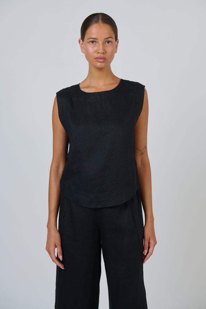 Linen Shell Top S/L