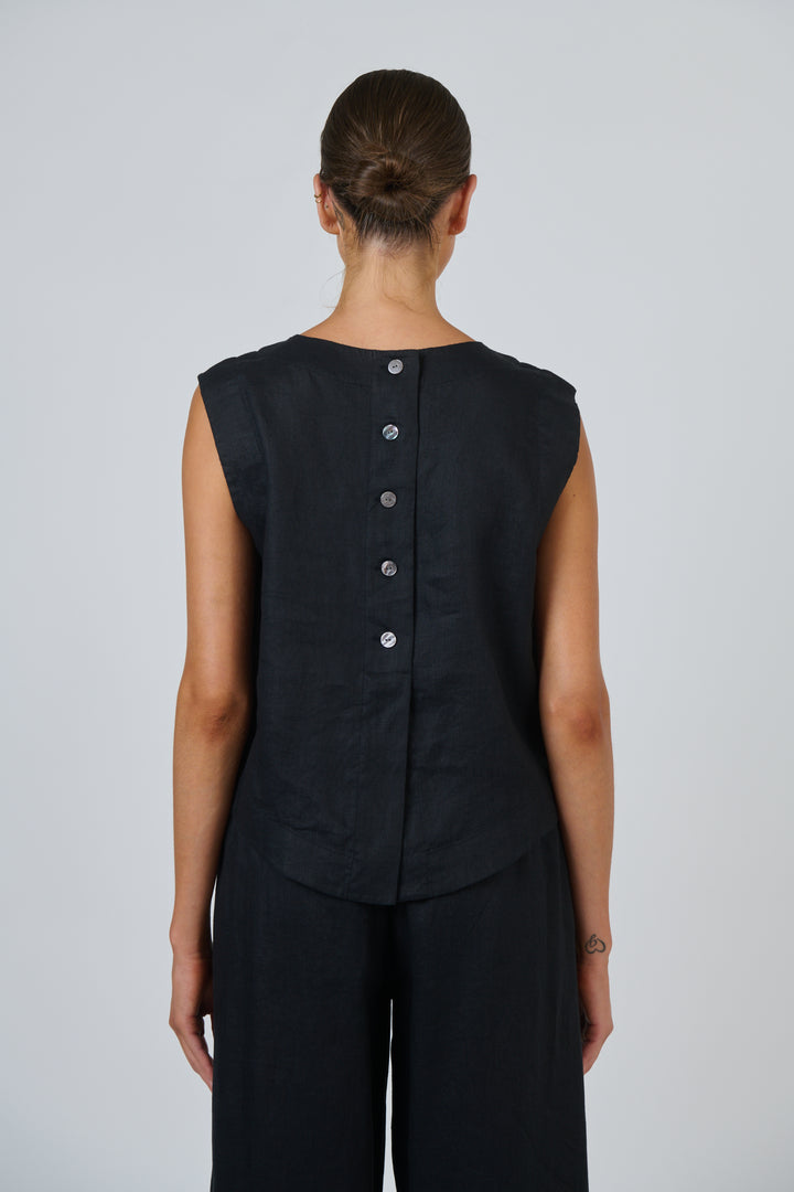 Linen Shell Top S/L