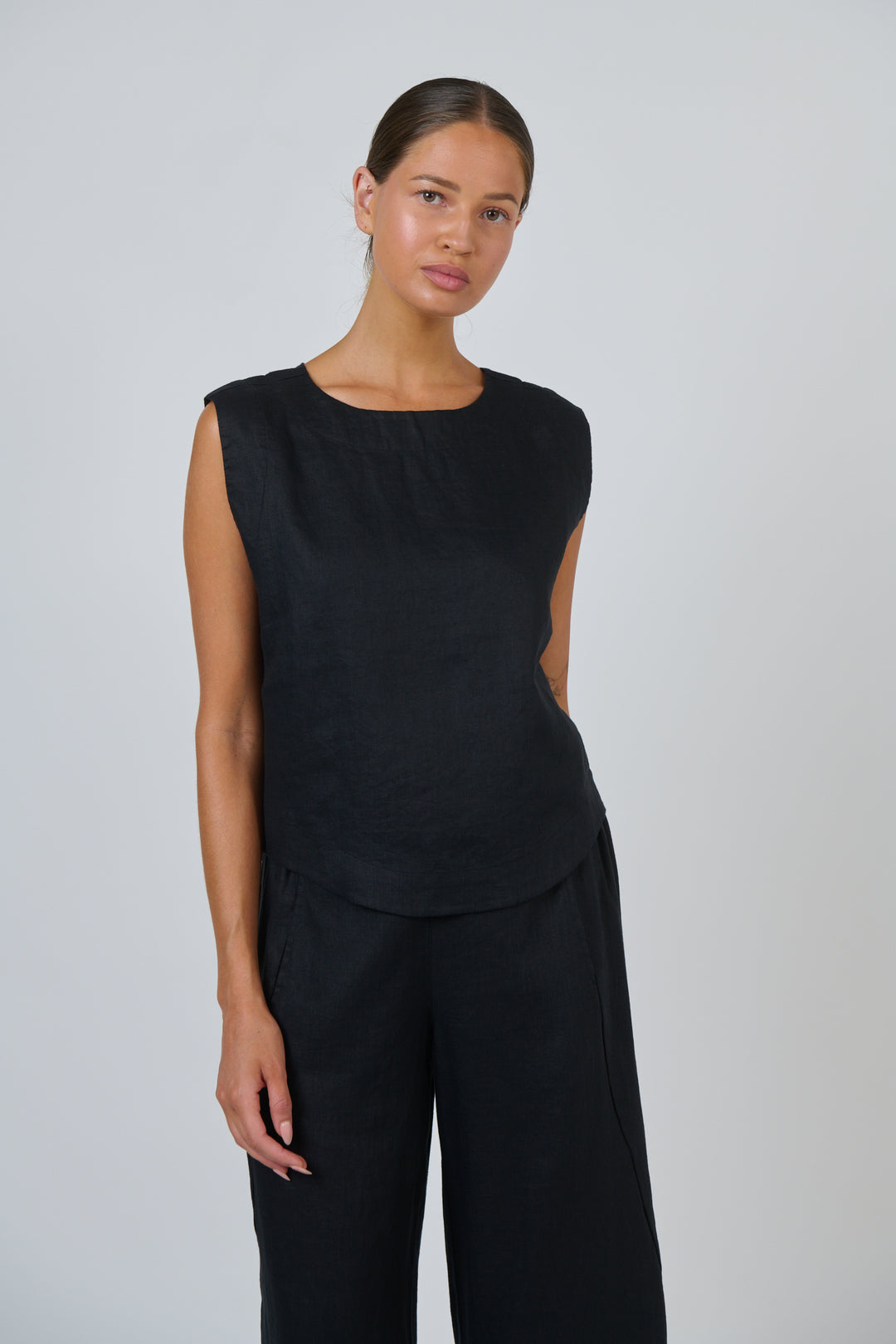 Linen Shell Top S/L