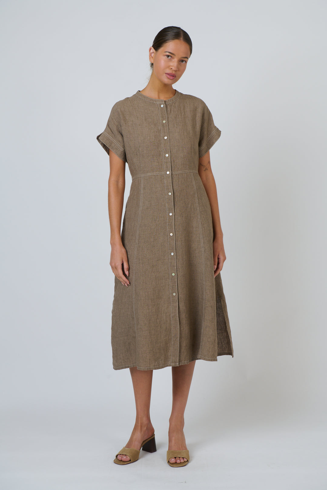 Agate Linen Dress