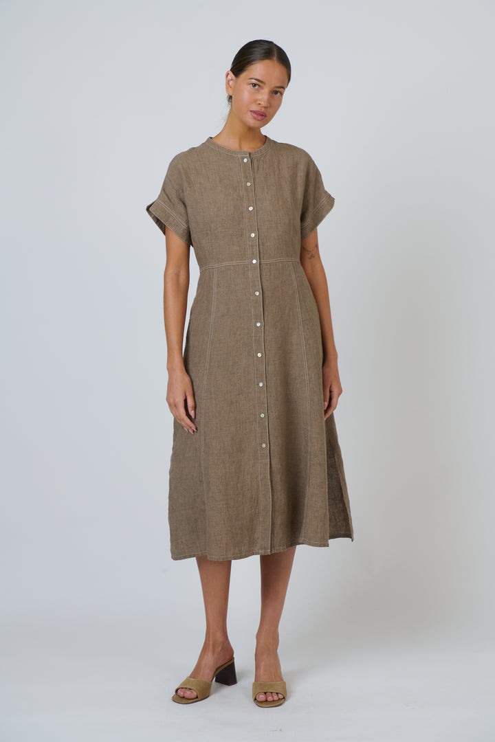 Agate Linen Dress