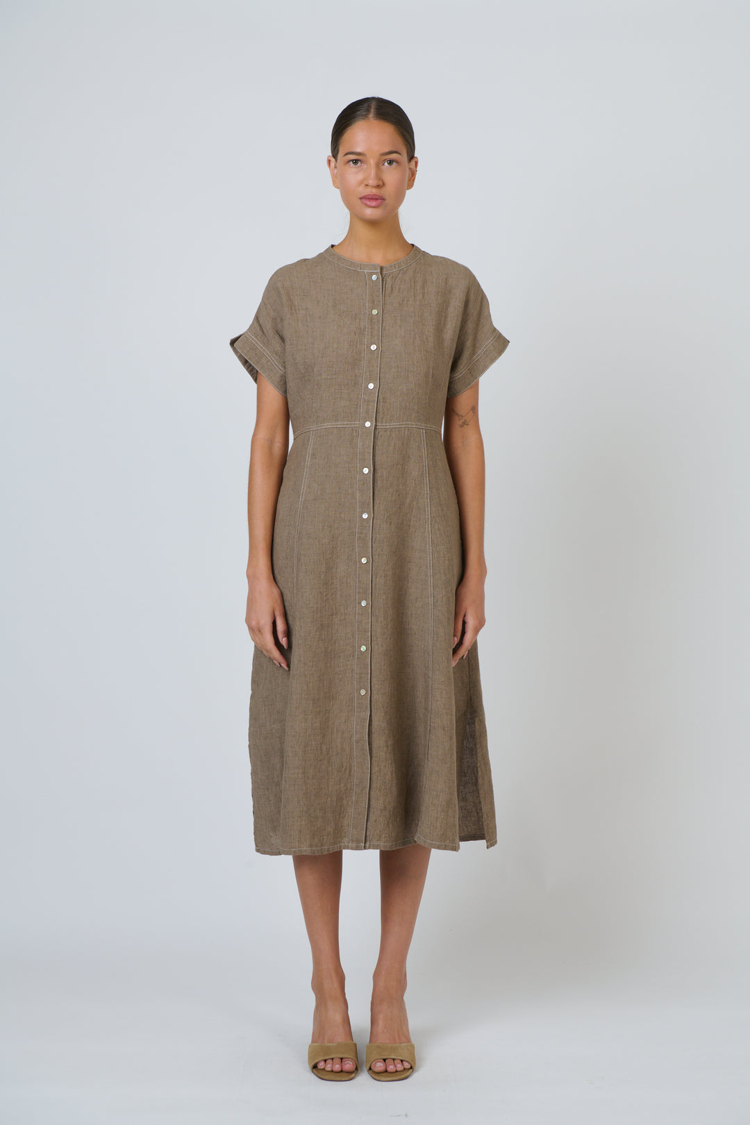 Agate Linen Dress