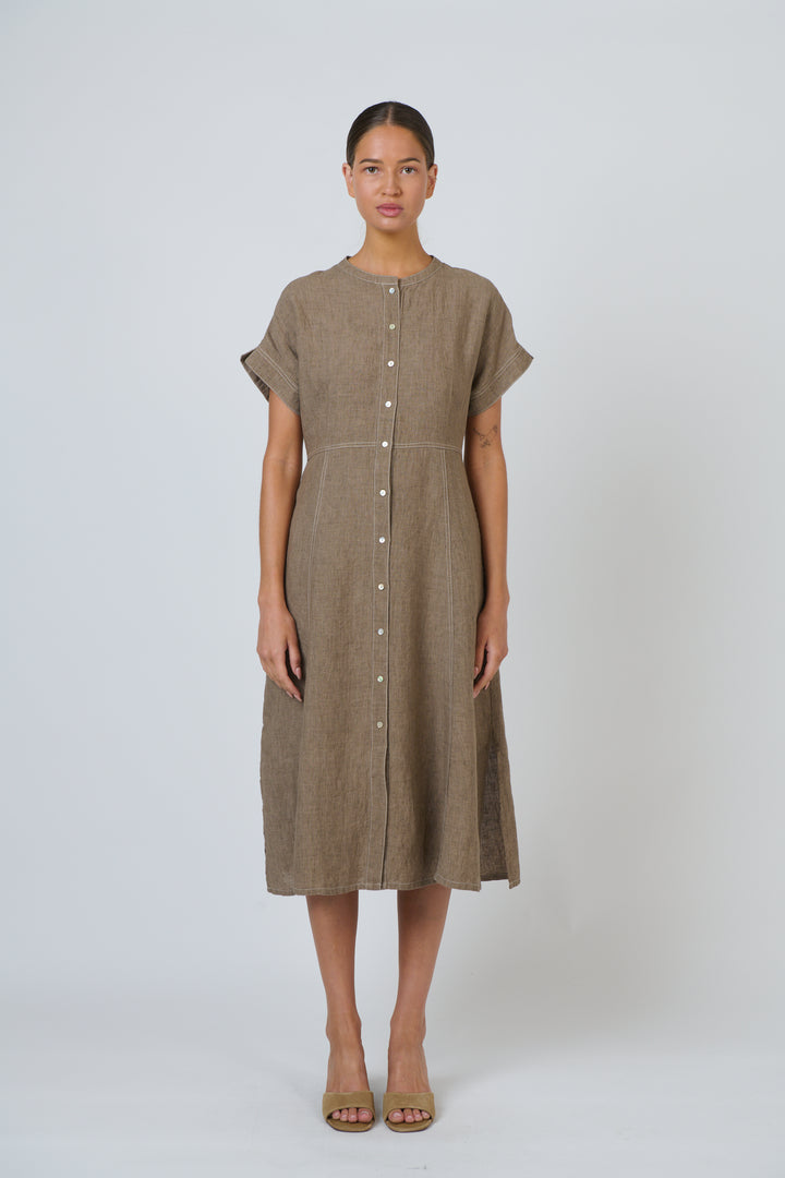 Agate Linen Dress