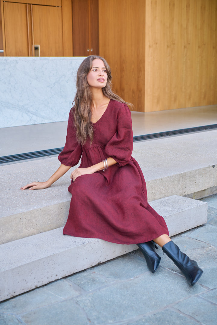 Redwood Linen Dress