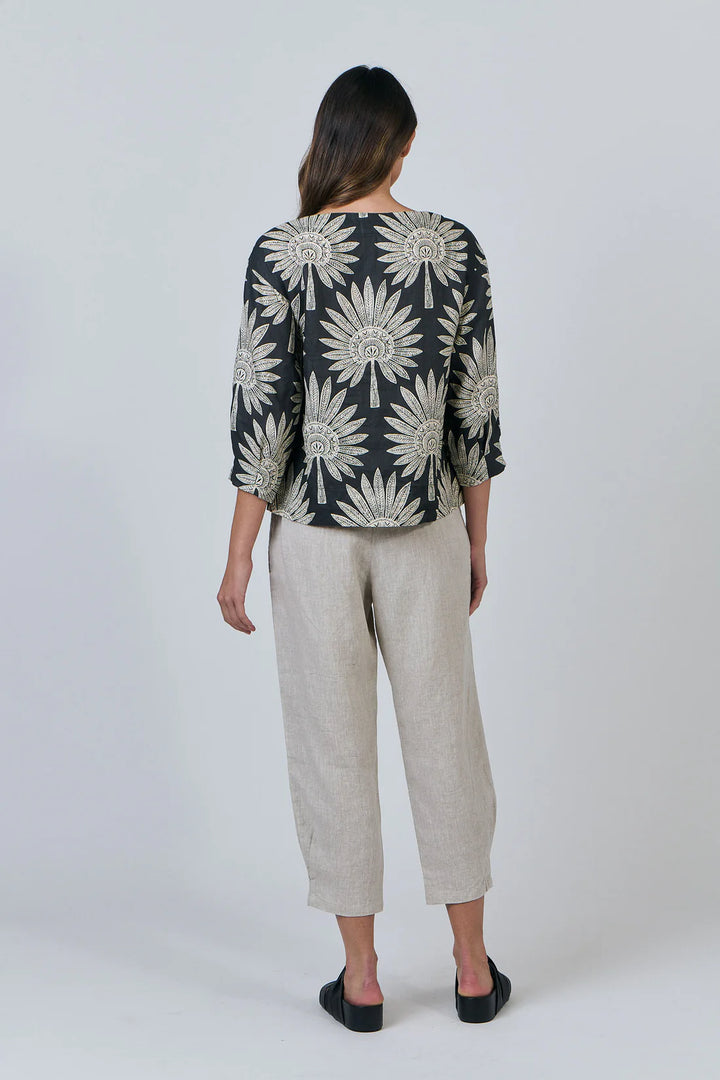Eliza Linen Pant- Sand