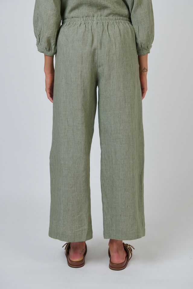 Linen Pant- Artichoke