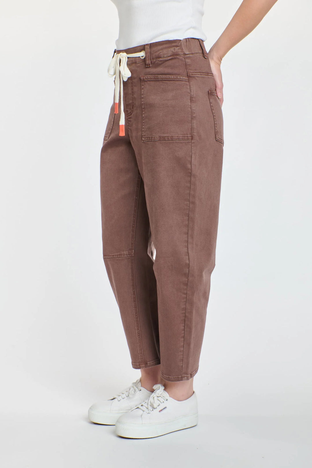 Carter Barrel Jean- Chocolate