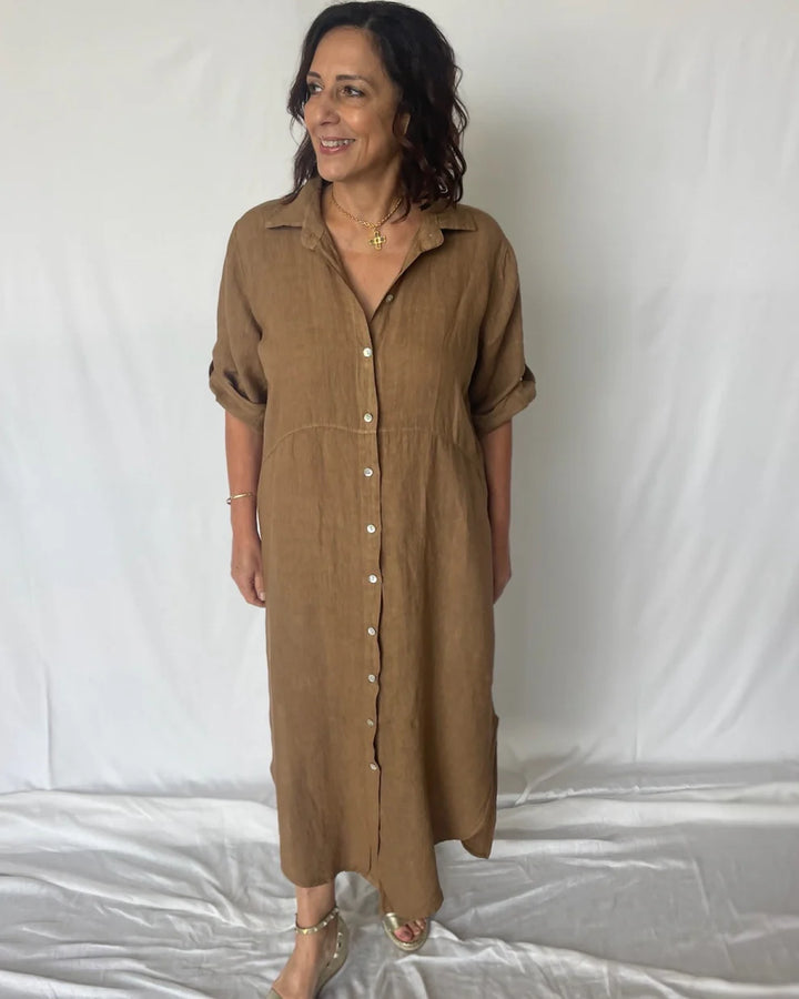 Linen Shirt Dress