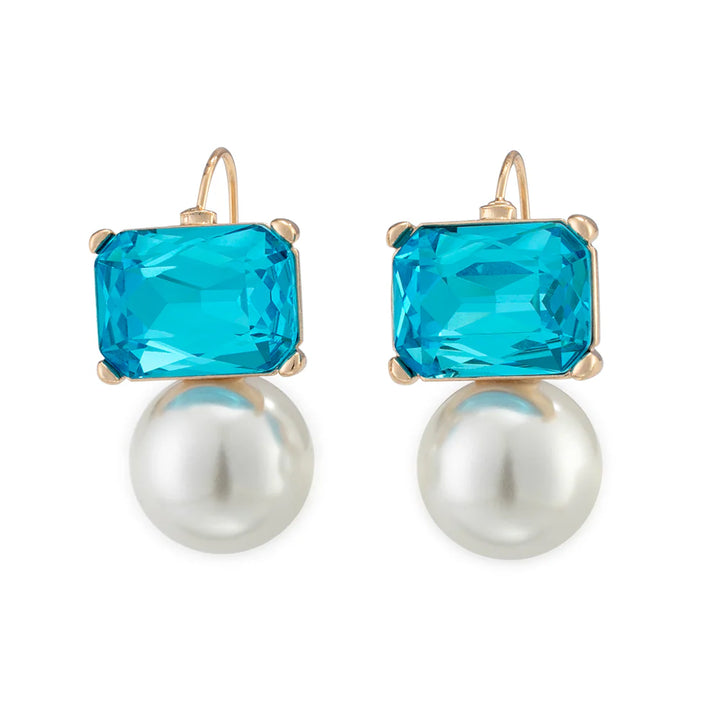 Maggie Crystal and Pearl Earrings