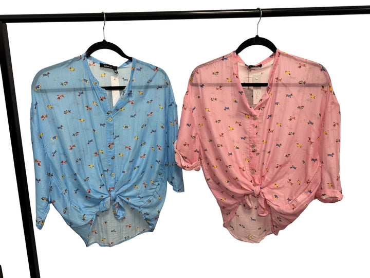 Paws and Pastels Cotton Shirt